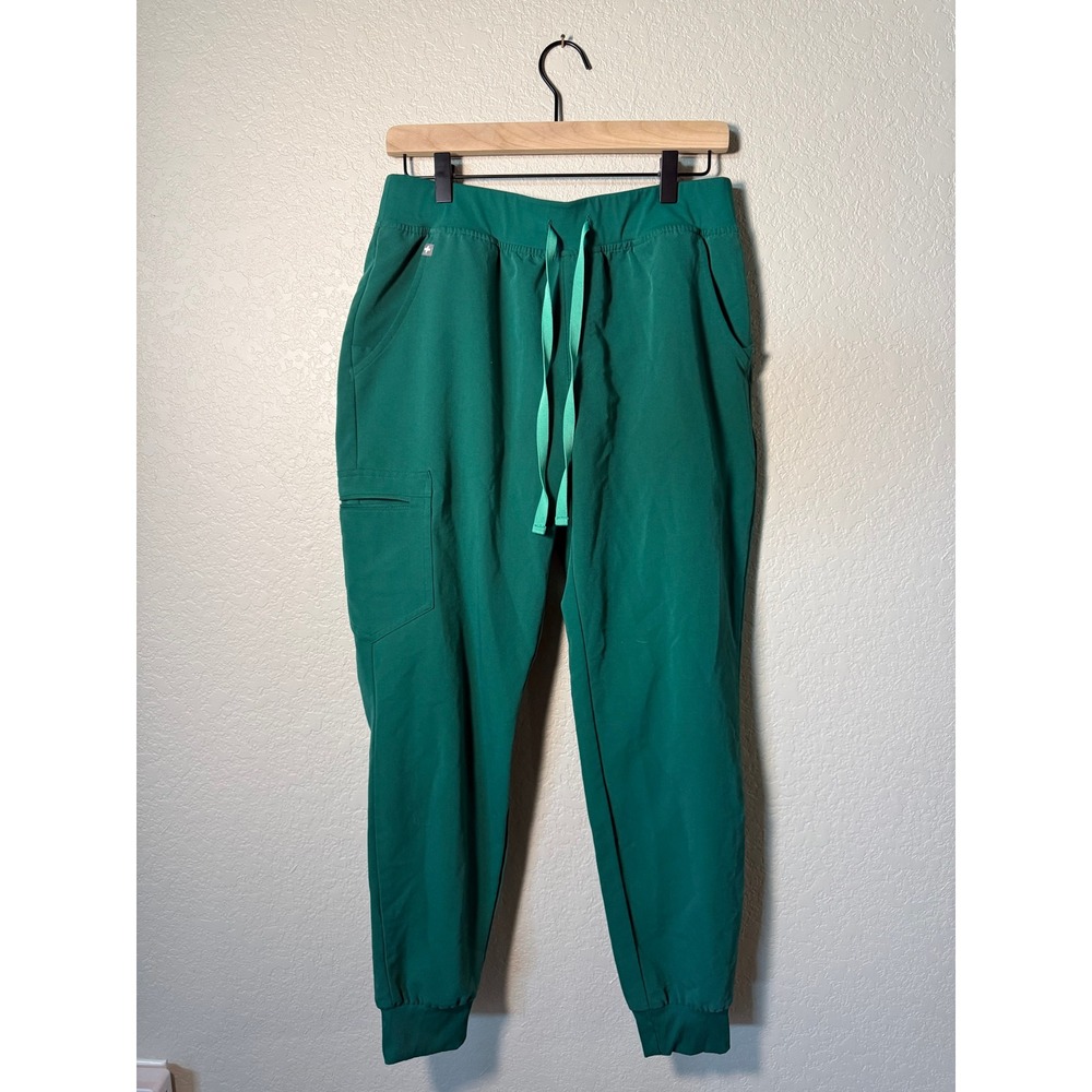 FIGS Technical Collection Zamora Jogger Scrub Pants Hunter Green Medium M